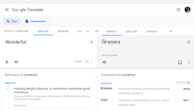 google translate english to bangla photo